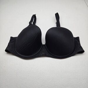 Chantelle Women Bra 32DD Black Floral T Shirt Underwired Convertible